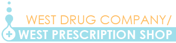 WEST DRUG COMPANY/WEST PRESCRIPTION SHOP, Logo